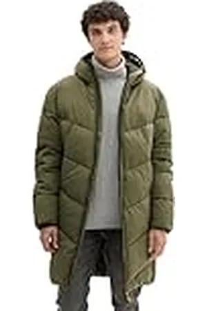TOM TAILOR Män 1041777 Parka, 23802-Urban olivgrön, S, , S