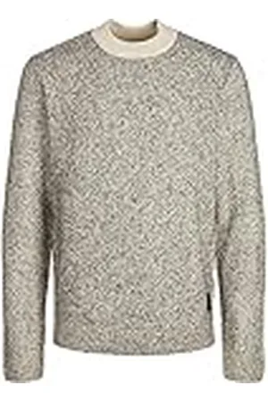 JACK & JONES Stickad tröja för män mock neck, , XS