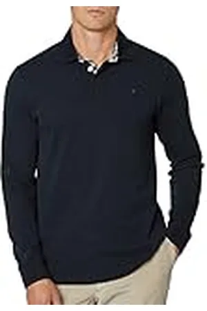 Hackett Herr vävd trim rubgy pikétröja, , XXL