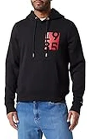 Tommy Hilfiger Mäns brösttryck huvtröja, , L