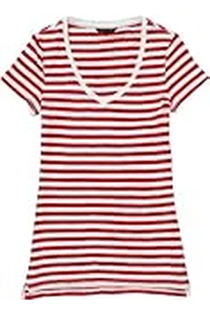Tommy Hilfiger Dam-t-shirt, randig 1M87611043/LOMAN STP V-NK SS, , 42