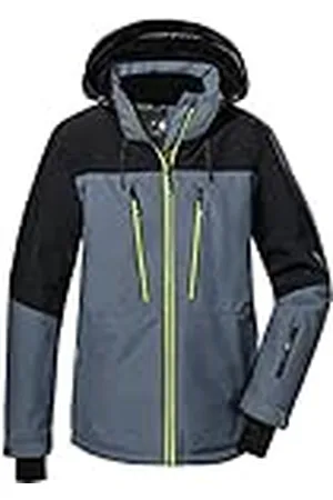 Killtec Skidjacka för män med dragkedja och snöfång, KSW 127 MN SKI JCKT, mörk moss, S, 38675-000