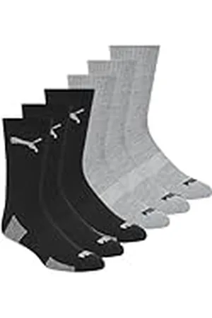 PUMA 6-pack crew-strumpor för män, , 47-49 EU