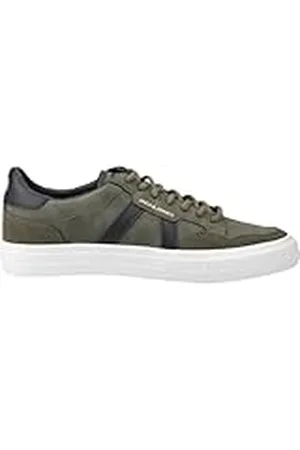 JACK & JONES Jacka & jones herr JFWMORDEN PU Nubuck specialsneakers, olivnatt/detalj: antracit, 41 EU, , 41 EU