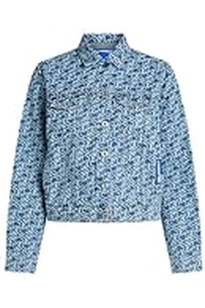 Karl Lagerfeld Vanlig all över proint denimjacka, , M, , M