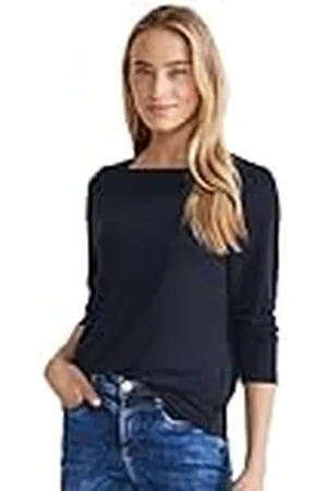 Street one Dam Silk Look W.Square Neck Shirt, , 44