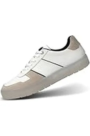 Bugatti Herr 321-AP901 sneakers, vit/offvit, 41 EU bred, , 41 EU Weit