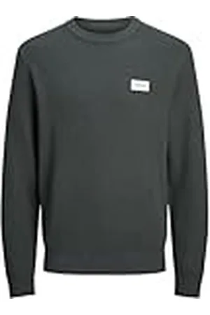 JACK & JONES Jorportland Badge Knit Crew Neck, , XS