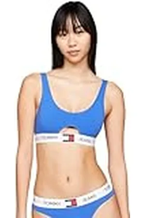 Tommy Hilfiger Nyckelhål Bralette för kvinnor (Ext Sizes) Empire Blue XL, , XL