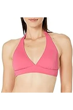 Amazon Dam lätt stöd slips halter bikini baddräkt topp (finns i plusstorlek), varm rosa, medium