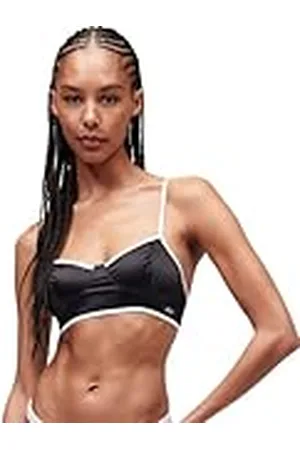 Karl Lagerfeld Dam Karl Signature Satin Bralette, , S