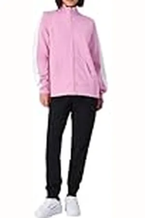 Champion Legacy Script Shop W (117520) - Soft Compact Powerblend Fleece High-neck Sport Jumpsuit Sportdräkt, Rosa/Svart (UVE/NBK), S Dam FW24, , S