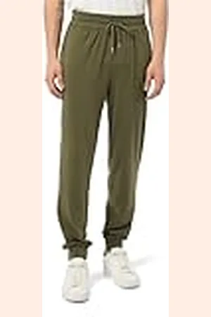 Tommy Hilfiger Träningsbyxa för män UM0UM03367, byxor, grön, S, , S
