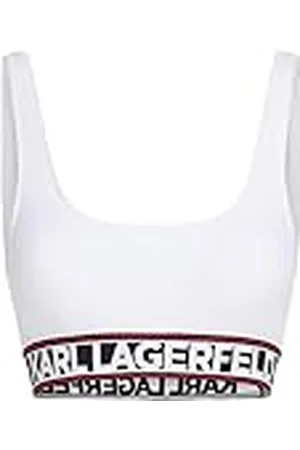 Karl Lagerfeld Elongated Logo Bikini topp, , L, , L
