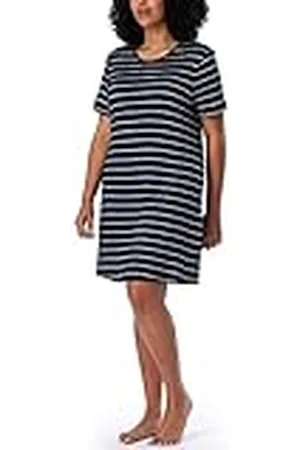 Schiesser Damen Nachthemd kurzarm Baumwolle Modal Sleepshirt Bigshirt - Nightwear