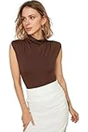 Trendyol Kvinna enfärgad stickad body, , XS
