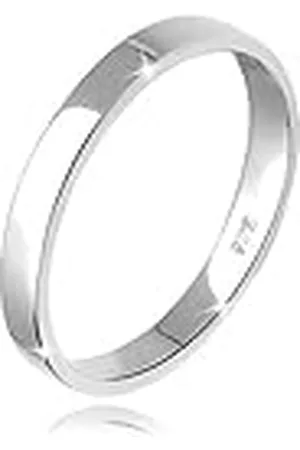 Elli Ring damer förlovning enkel elegant i 925 sterlingsilver, 54 EU, fasettad slipning, Utan