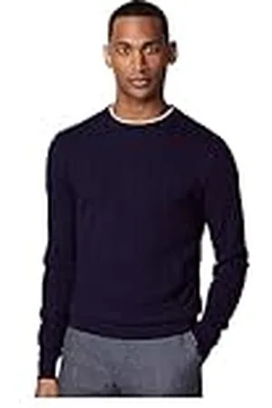Hackett Herr fiskbensmönster ST Crew Pullover tröja, , XXL, , XXL