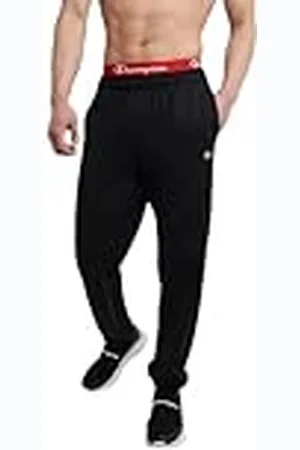 Champion Mäns Powerblend avslappnade botten fleecebyxor, , S