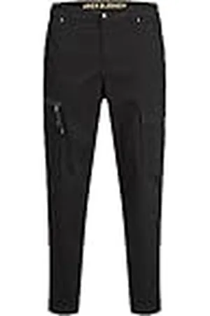 JACK & JONES Jjiace Jjdex avsmalnande AKM svarta Noos cargobyxor, , 27W x 32L