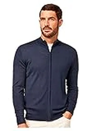 Hackett GMD merinoull i silke, pullover, tröja för män, , XL