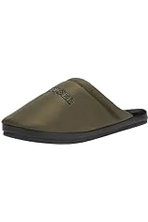 Tommy Hilfiger Herr nylon Hilfiger hussko (FM0FM05225) tofflor, khaki (armégrön), 10,5/11 UK, , 45/46 EU