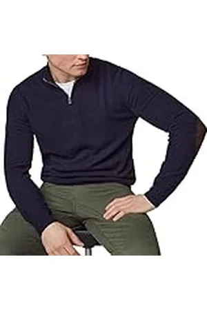Hackett Herr Merino Cash Mix Hzip pullover tröja, , L