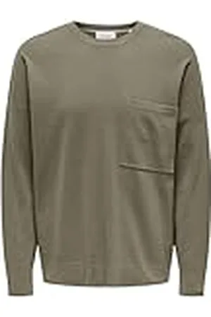 Only & Sons Onslamai Ovz 12 Ls Pocket Crew Knit, , S