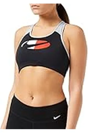 Nike Damer W Nk Df Swsh Cb logo bh sport bra XS