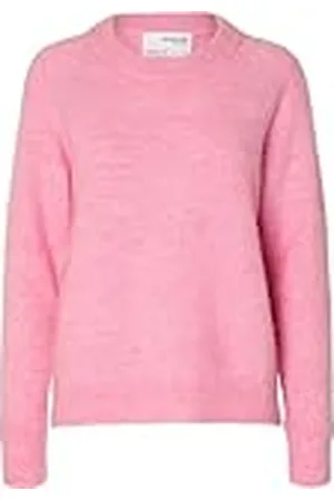 SELECTED Dam Slflulu Ls Knit O-Neck B Noos tröja, , XS