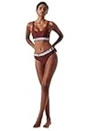 Karl Lagerfeld Elongated Logo Bikinitopp, , XL