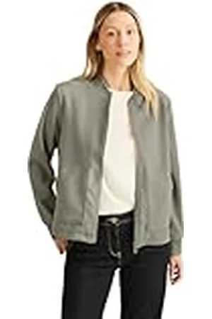 CECIL Dam B202032 Blouson i ullutseende, slät kaki, S, , S