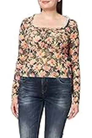 NA-KD Damtröja med volang detalj mesh topp, , XXS