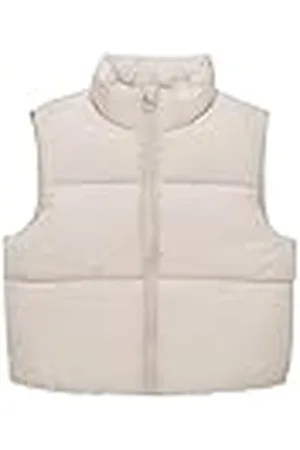 TOM TAILOR Flickors 1038489 Puffer Vest, 30026-moln grå, 16 år, , 16 År