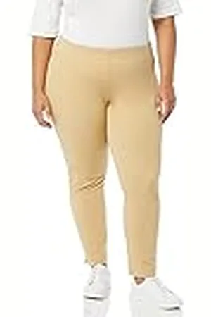 Amazon Dam Slim-Fit Bi-Stretch Sidodragkedja Ankelbyxor, Solbränd, 0