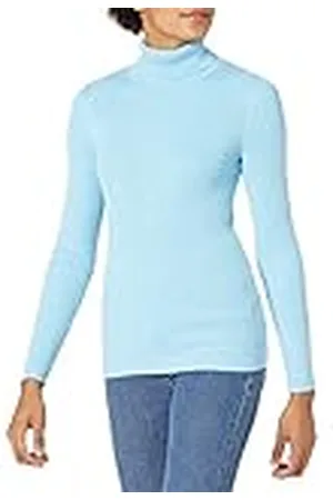 Amazon Dam Slim-Fit lätt långärmad polotröja, , Large