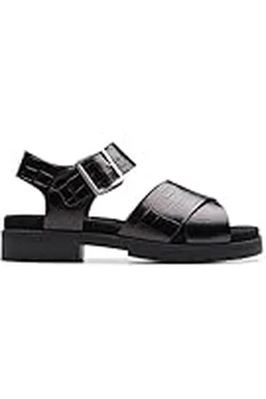 Clarks Dam Orinoco Cross Sandal, Black Interest, 5 UK, , 38 EU