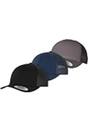 Flexfit Unisex vuxna en storlek retro truckerbil 3-pack svart, marinblå, mörkgrå, , one size