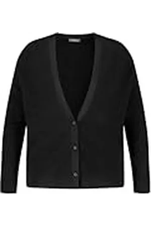 Samoon Jacka stickad, , 44 plus size extra tall