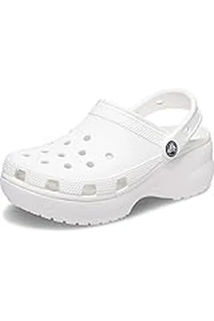Crocs Kvinnors klassiska plattform Clog W, Vitt, 41/42 EU