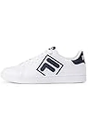 Fila Courtbay-logotyp sneakers för män, Vit marinblå, 41 EU