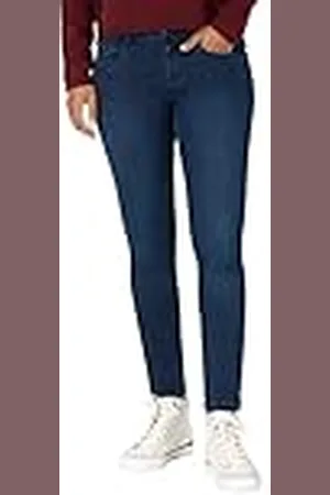 Timezone Damer snäva SanyaTZ jeans, amiral Blue Wash, 25/32