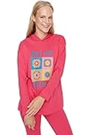 Trendyol Dam dam med slogan stickad pyjamas set (paket med 2), , L