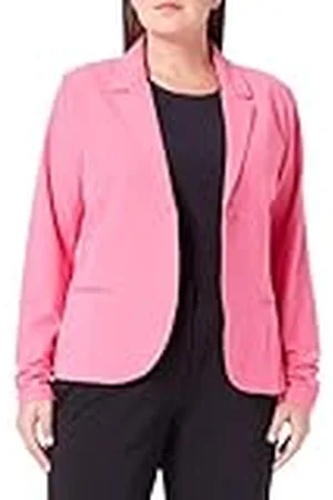 Kaffe Blazer Single Breasted Notch Lapel Slim Fit Hip Length, , 40