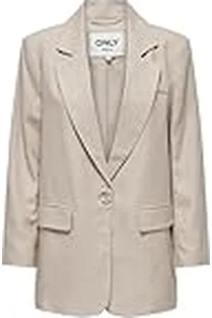ONLY Kvinnors ONLCARO-Lana L/S OVS Linen NOOS Blazer, Oxford Tan, M