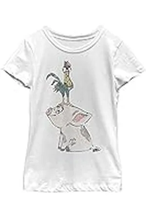 Disney Moana Pua Enfärgad Crew T-shirt för flickor, , XS