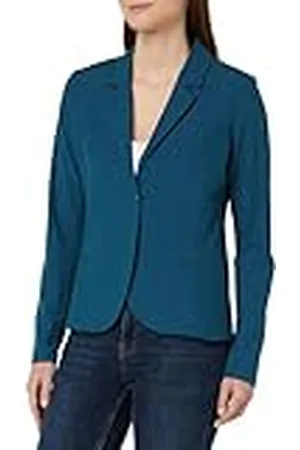 Kaffe Blazer Single Breasted Notch Lapel Slim Fit Hip Length, , 44