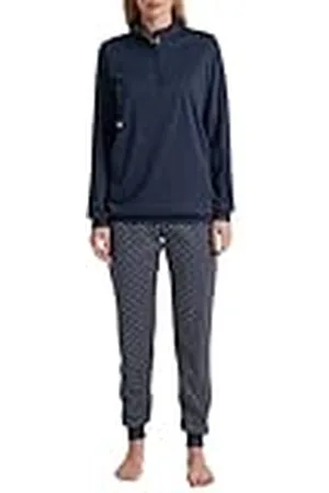 Calida Midnight Dreams Muddle-pyjamas, dam, tillverkad av 100% tjock bomull, , 36-38