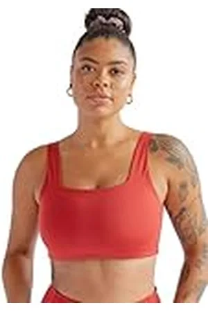 GIRLFRIEND COLLECTIVE Tommy Sports Bra, Women’s Sports Bra Cropped, Square Neck, Without padding and underwire, Perfect for Boxing, Running, Training, Sizes XXS-6XL
