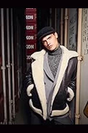 Koton Män basic stickad tröja turtleneck, , M